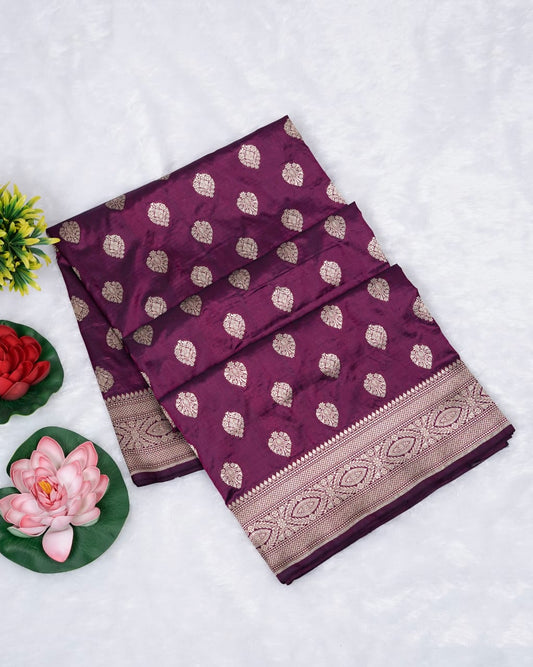 Pure handloom katan Silk banarasi saree