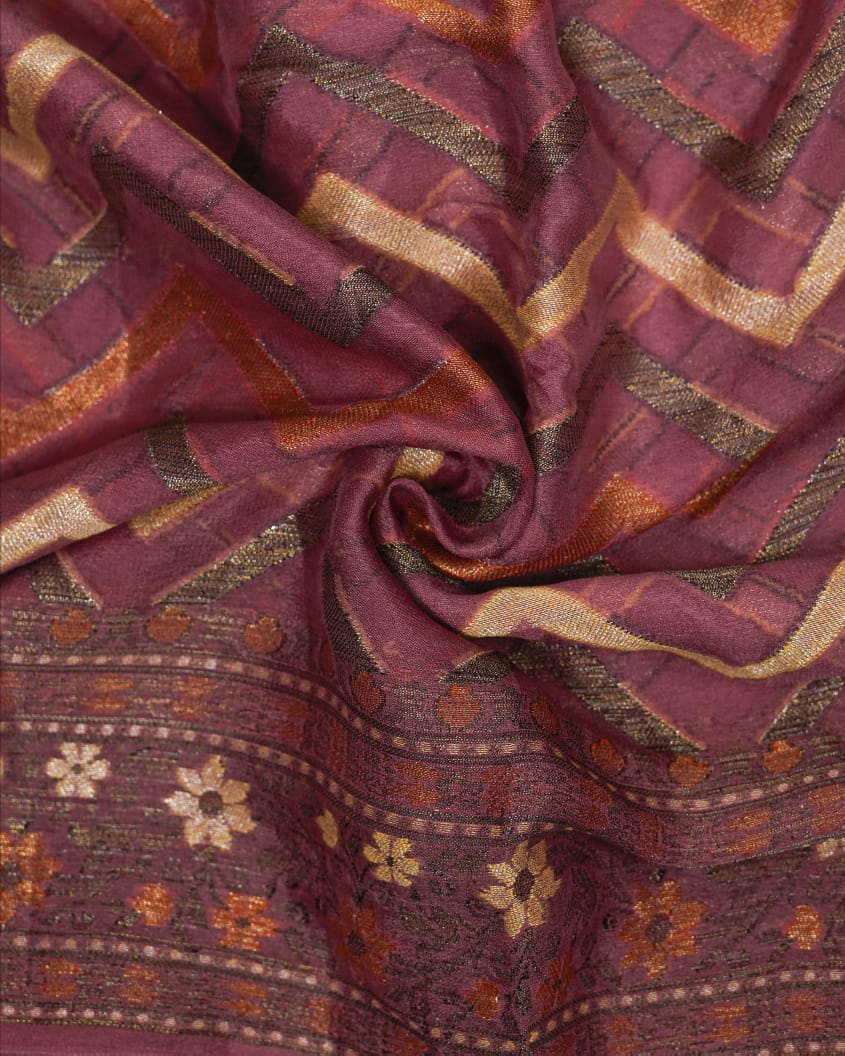 Pure Banarasi Khaddi Chiffon Saree with Antique Zari