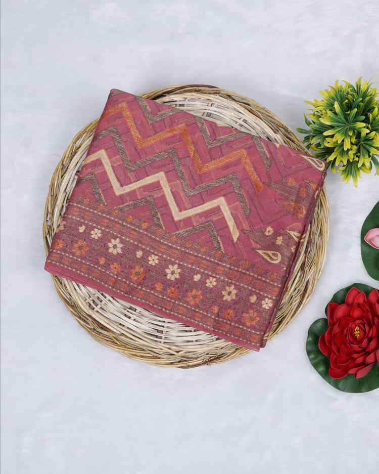 Pure Banarasi Khaddi Chiffon Saree with Antique Zari