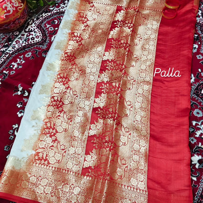 Pure dupion Silk saree