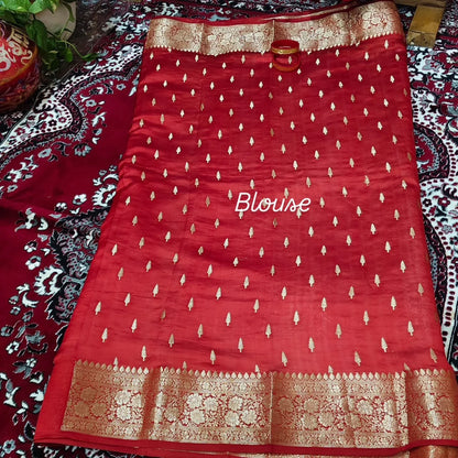Pure dupion Silk saree