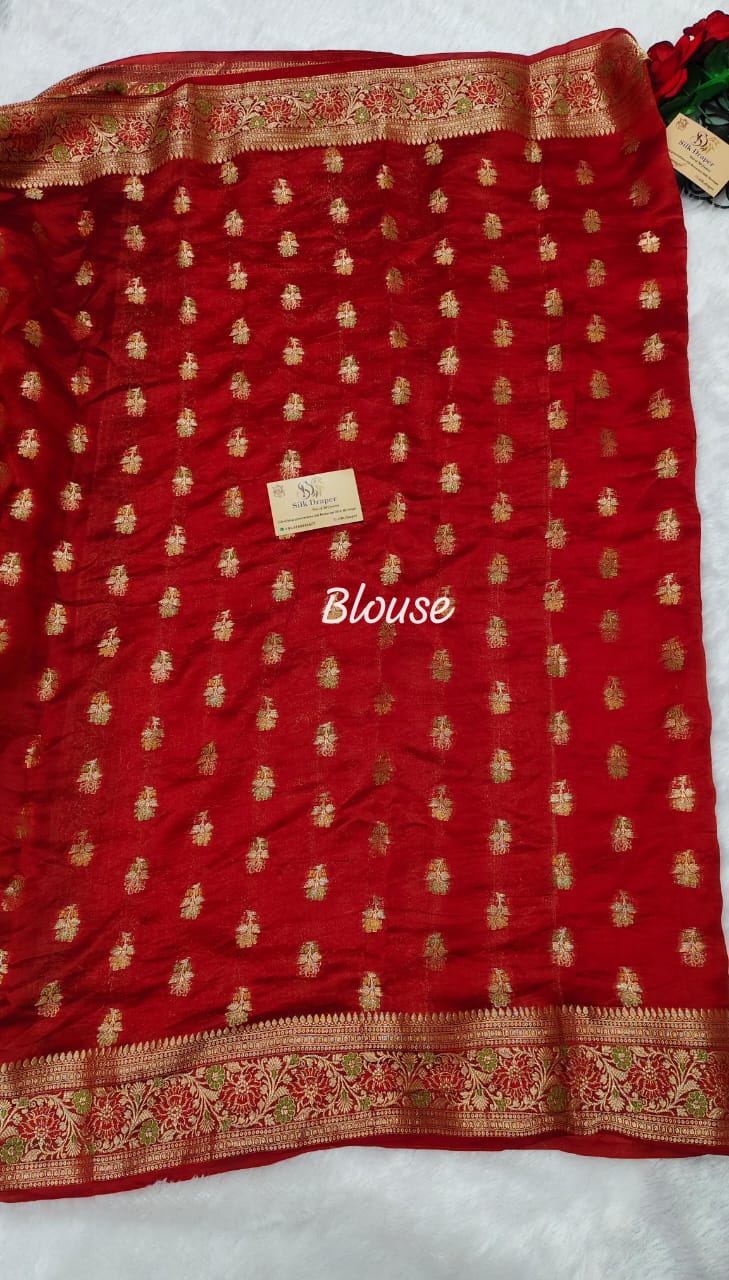 Pure dupion silk saree