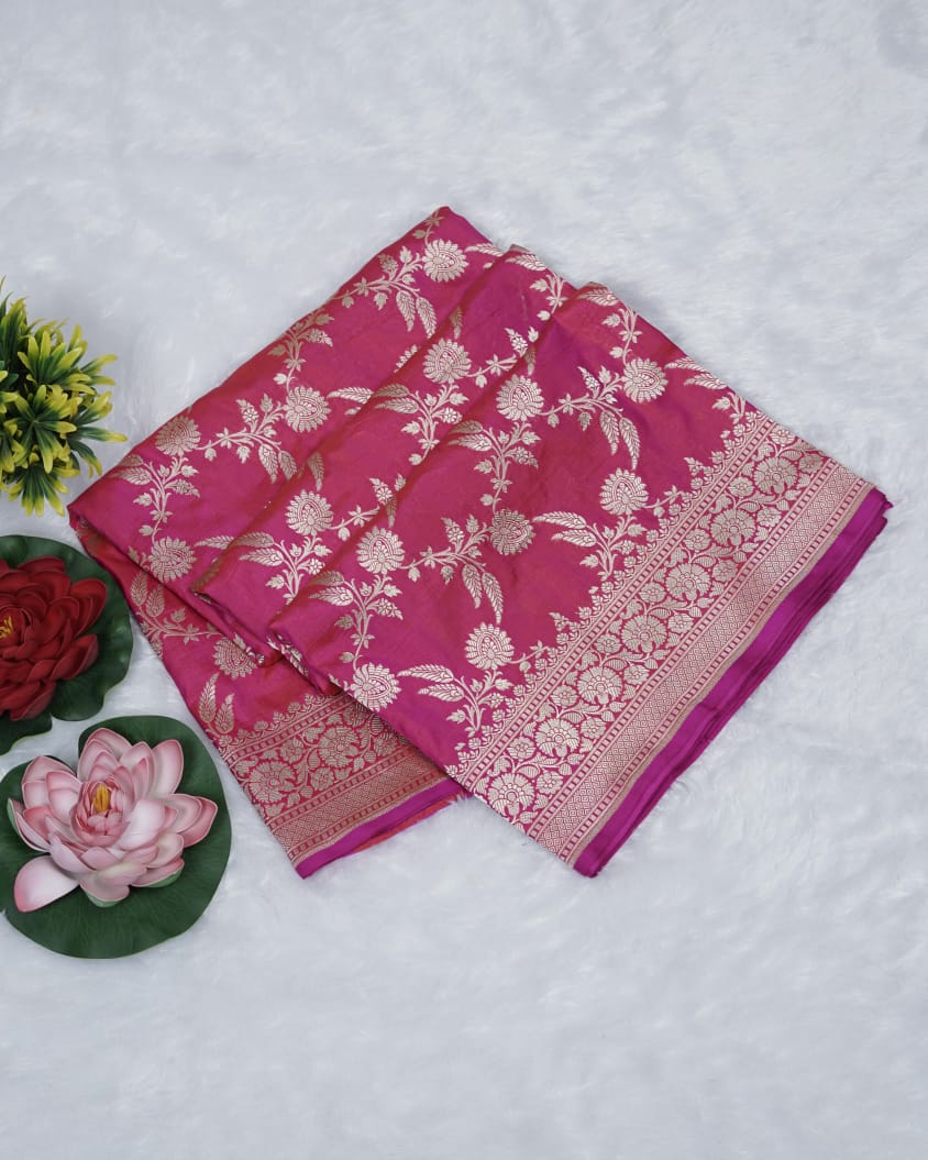 Pure Handloom Katan Silk Banarasi Saree