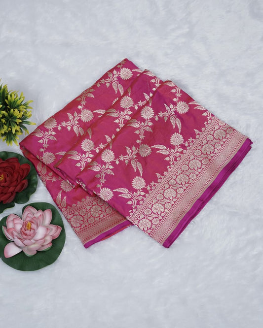 Pure Handloom Katan Silk Banarasi Saree