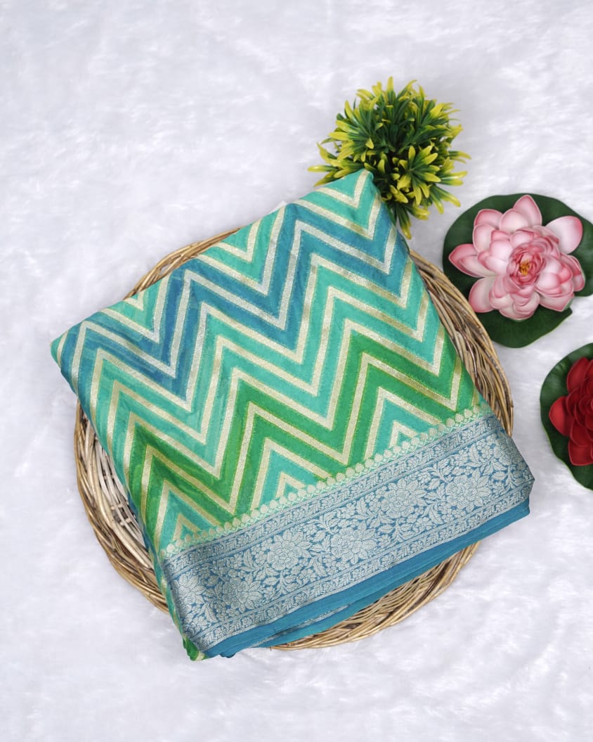 Pure Banarasi Khaddi Chiffon Saree