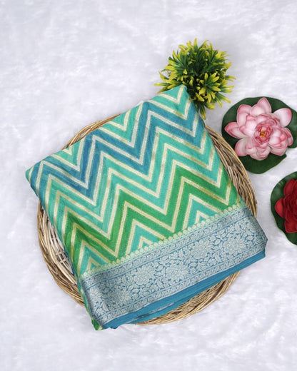 Pure Banarasi Khaddi Chiffon Saree