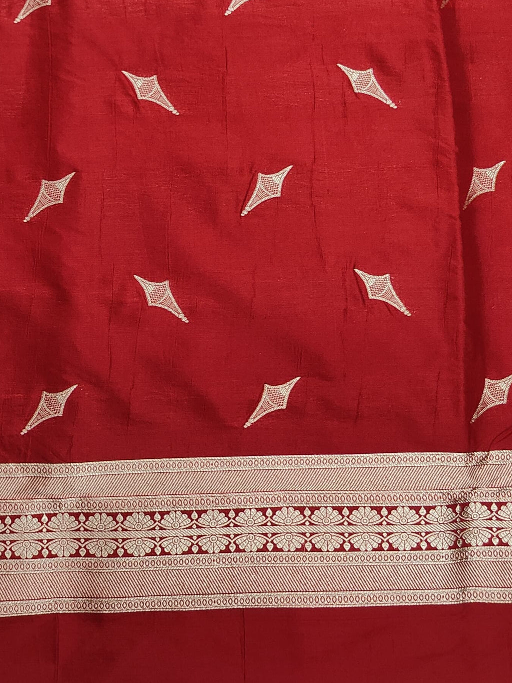 Banarasi Pure katan silk handloom suits- Red