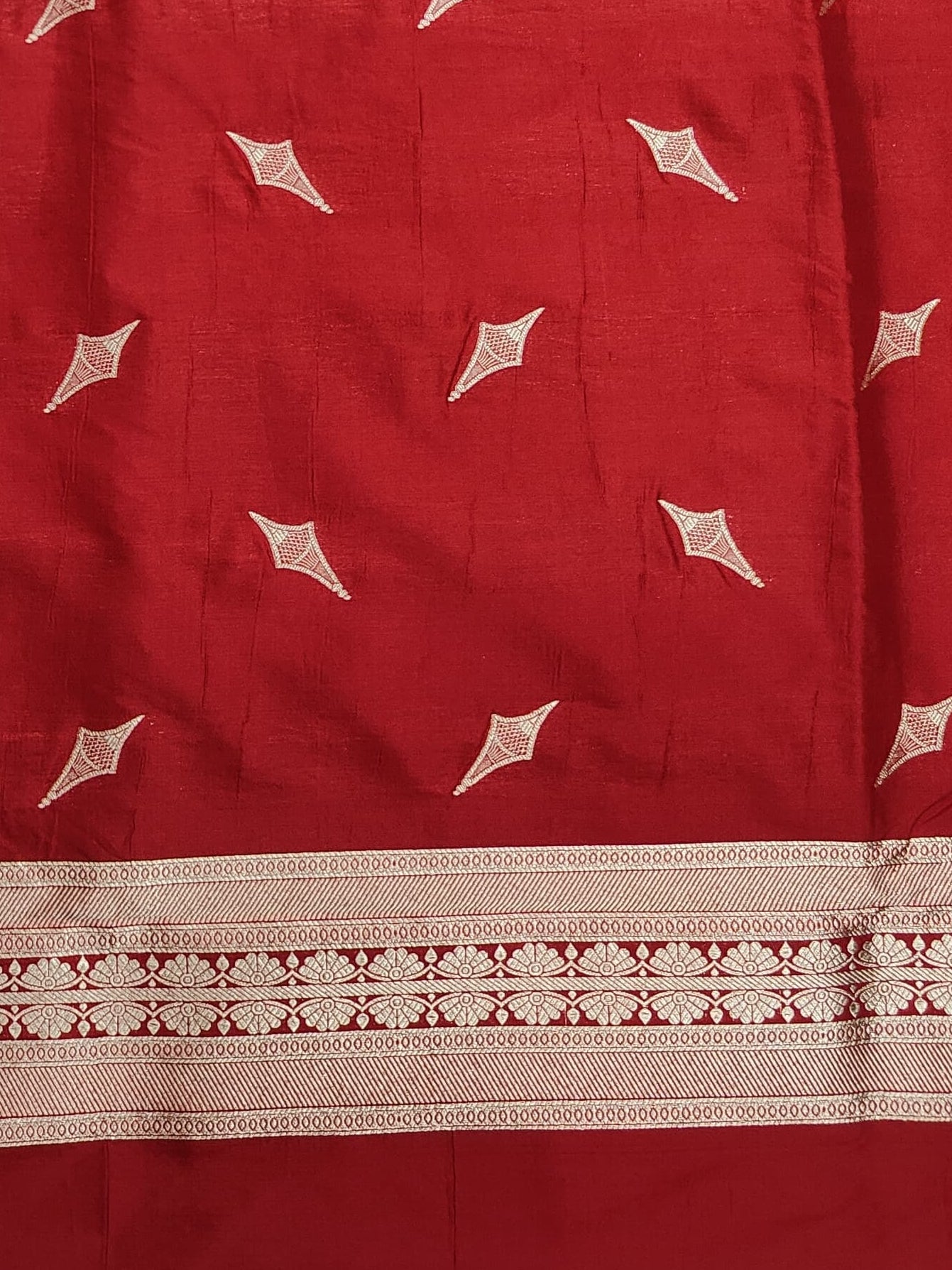 Banarasi Pure katan silk handloom suits- Red