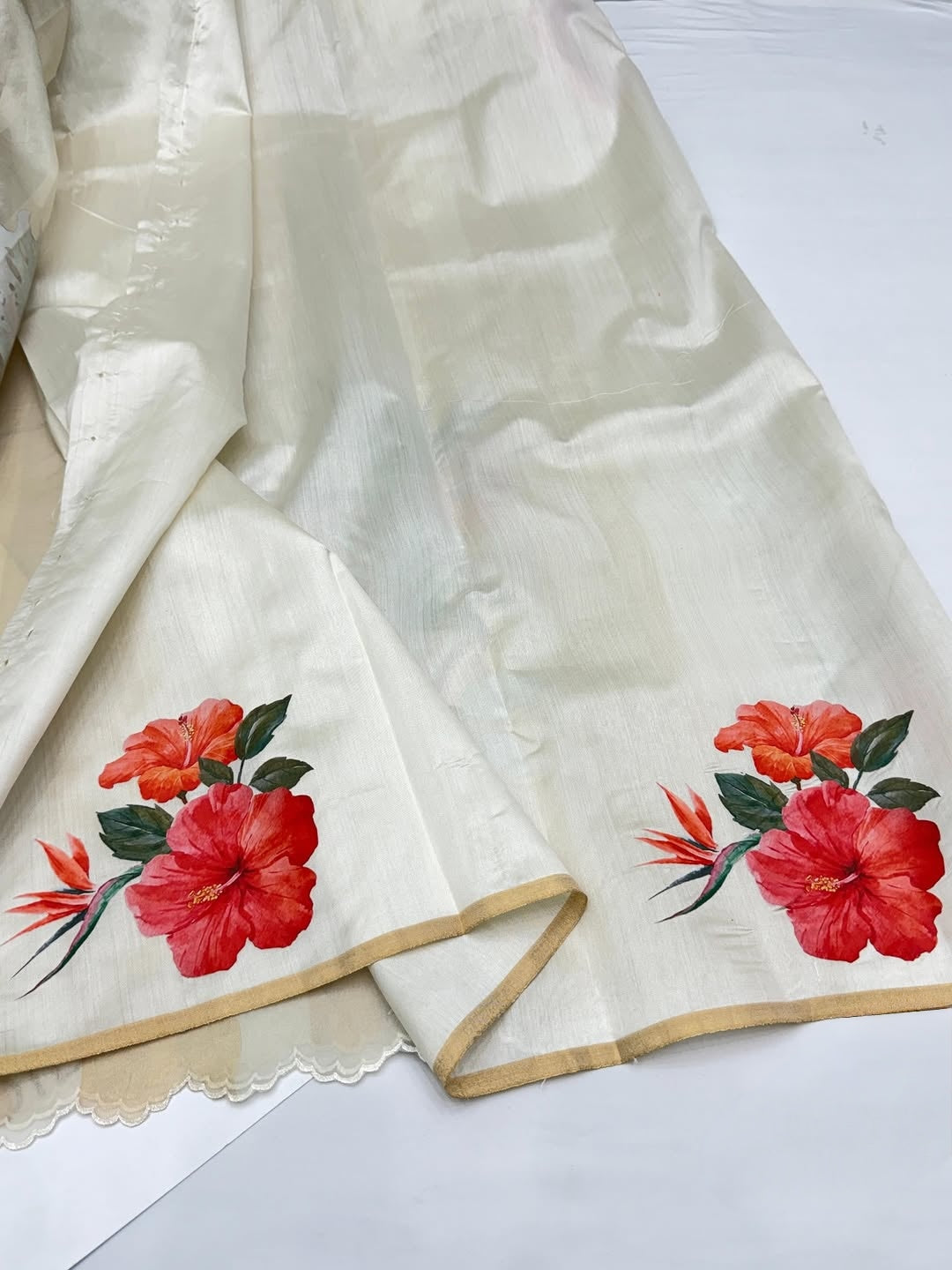 Pure Kora tissue silk saree