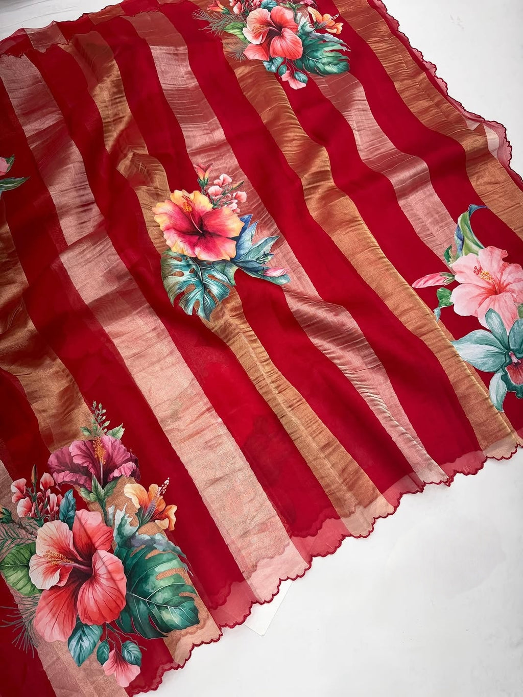 Pure Kora tissue silk saree