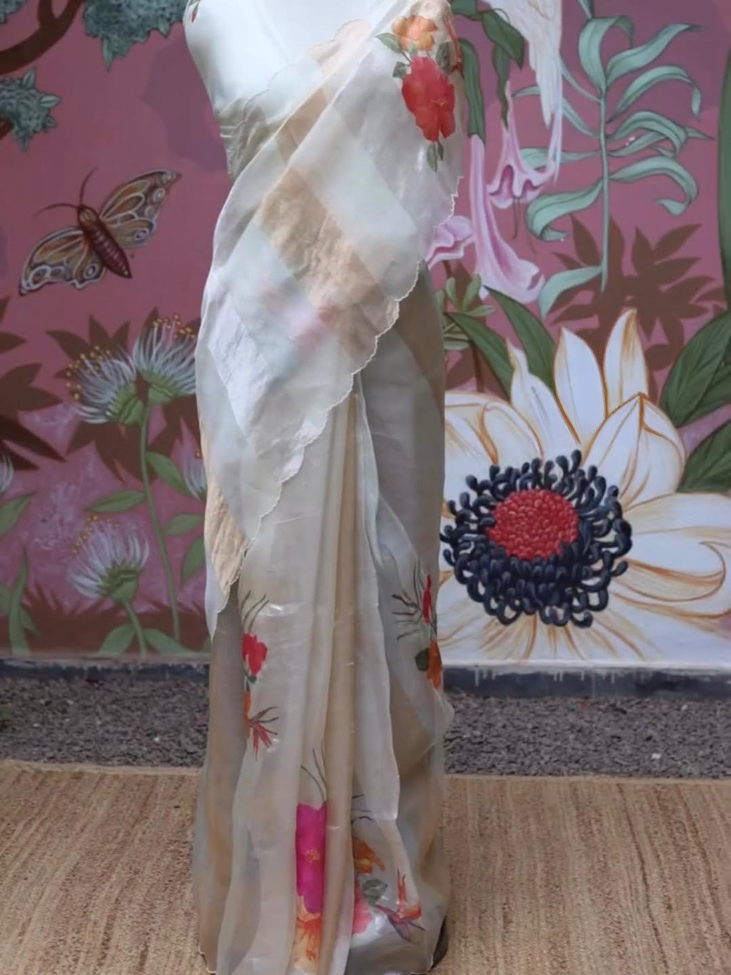 Pure Kora tissue silk saree