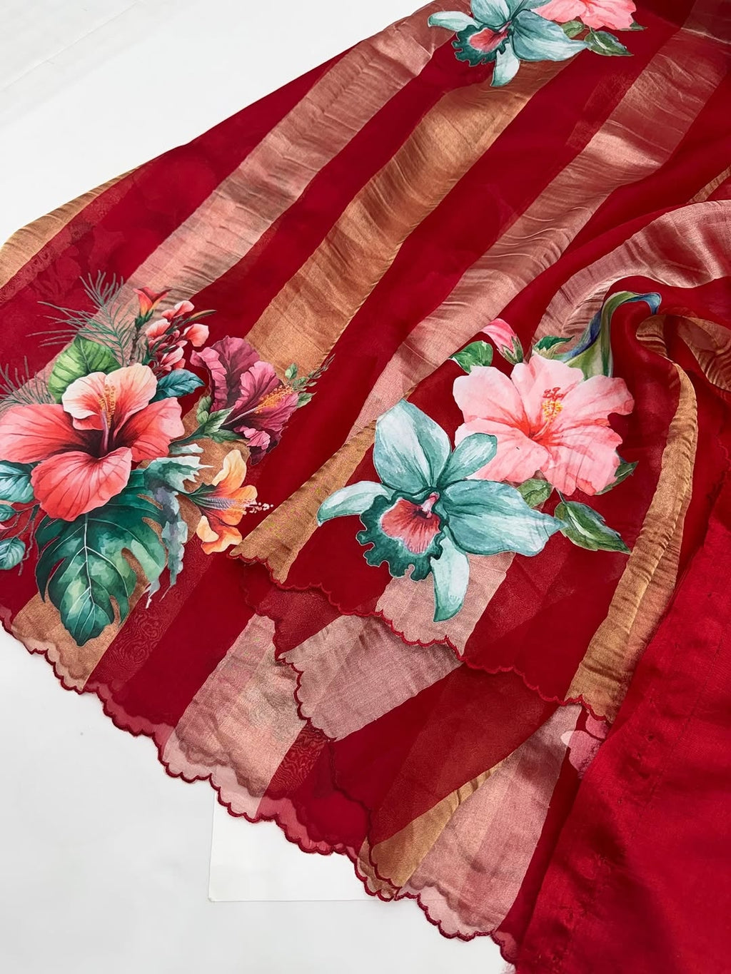 Pure Kora tissue silk saree