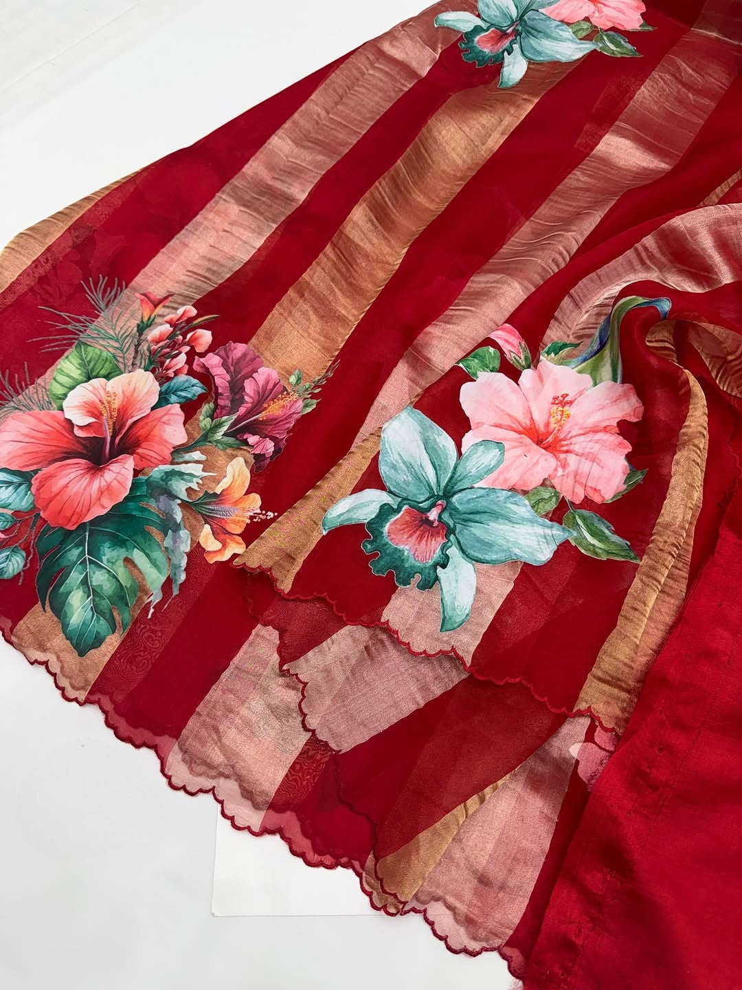 Pure Kora tissue silk saree