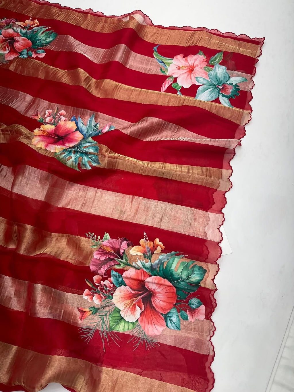 Pure Kora tissue silk saree