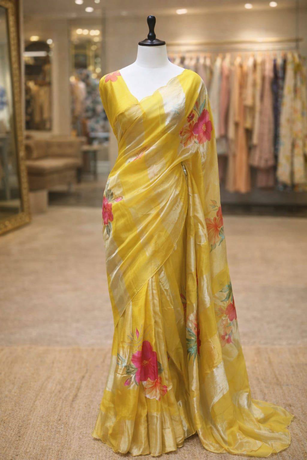 Pure Kora tissue silk saree