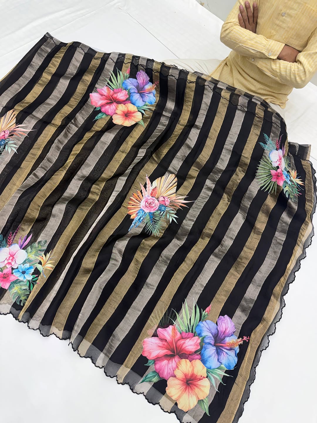 Pure Kora tissue silk saree