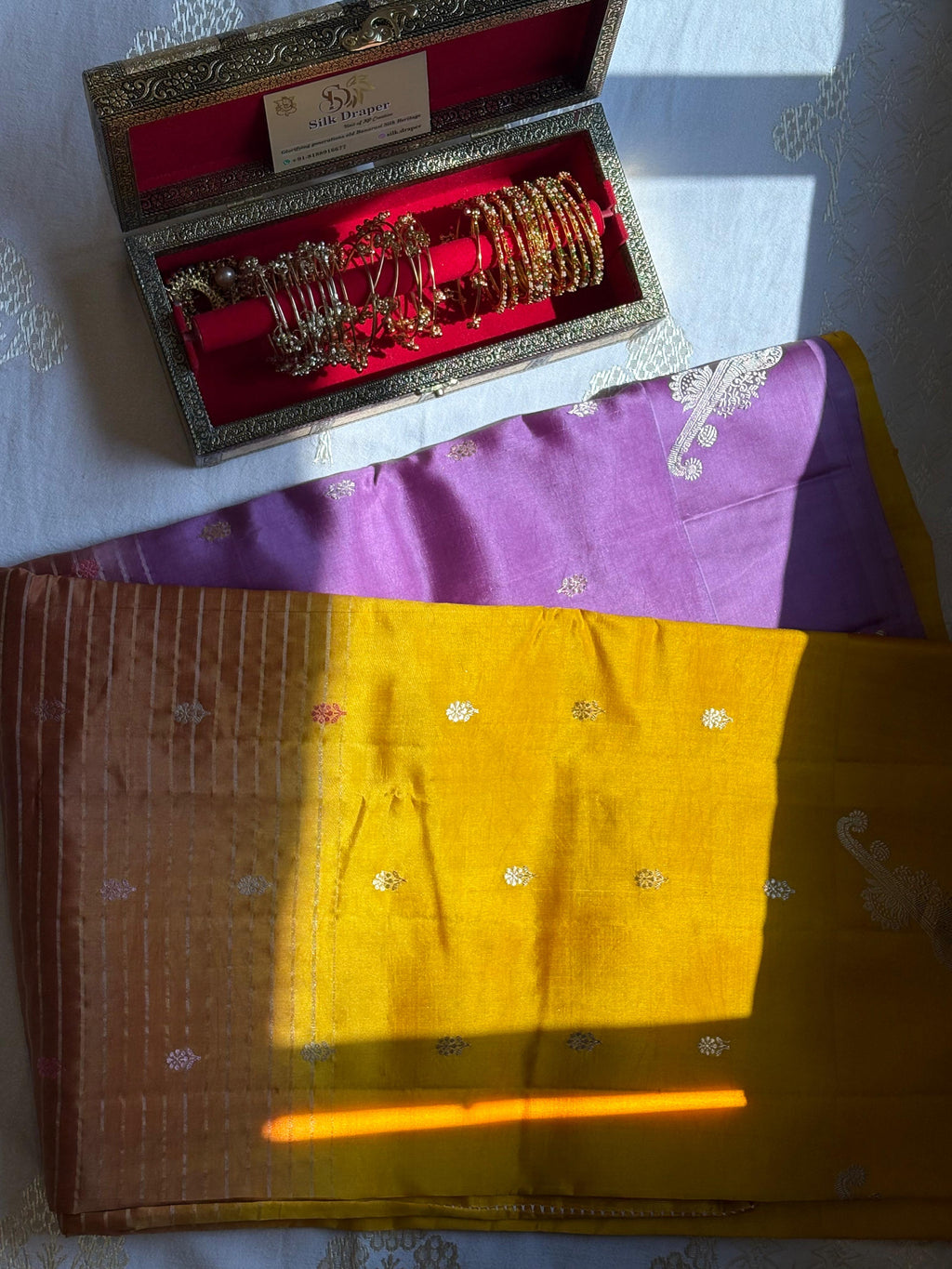 Pure Raw mango Silk saree