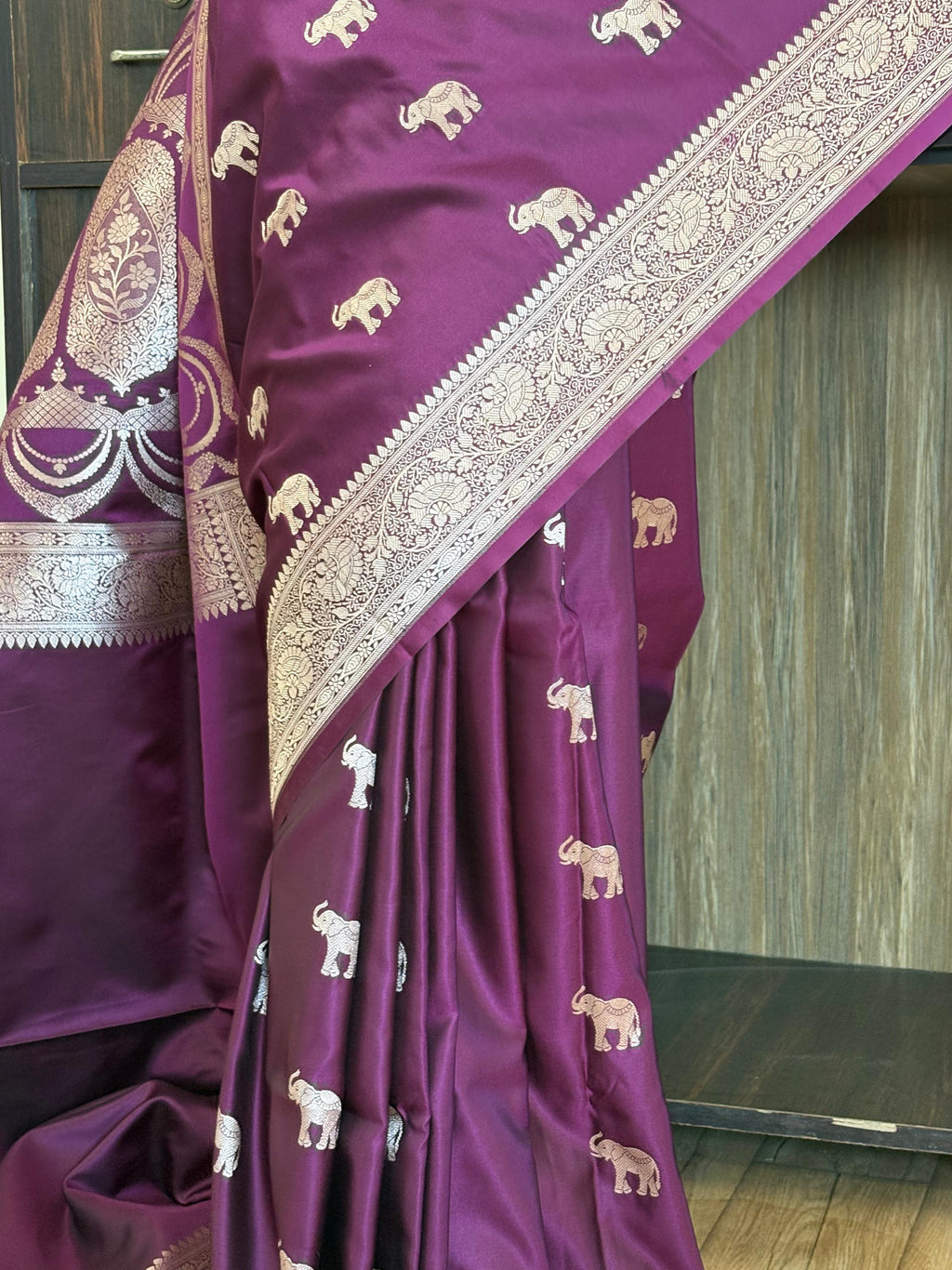 Banarasi Mashru silk saree