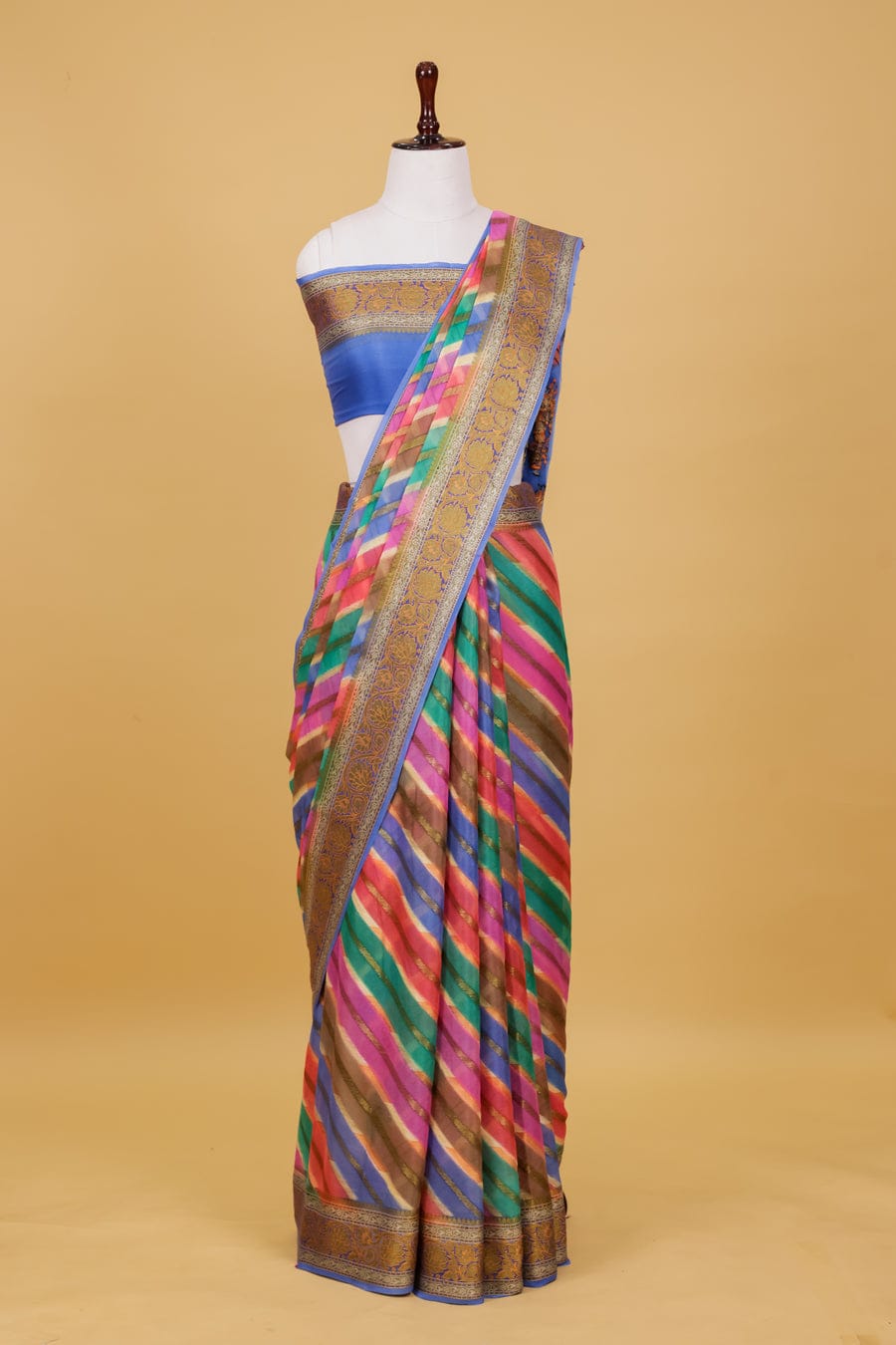 Pure khaddi chiffon saree