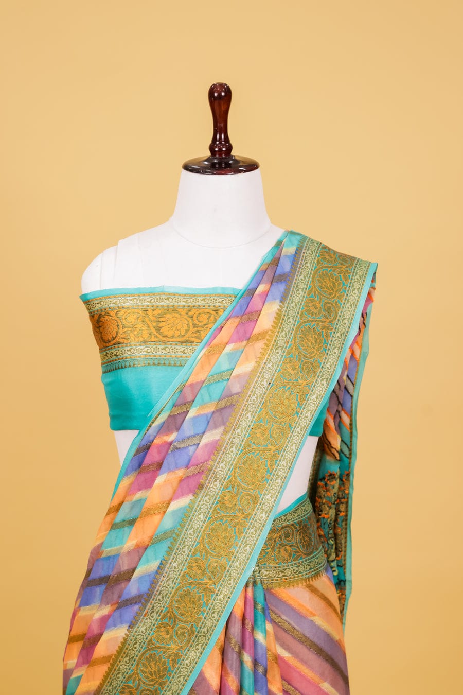 Pure khaddi chiffon saree