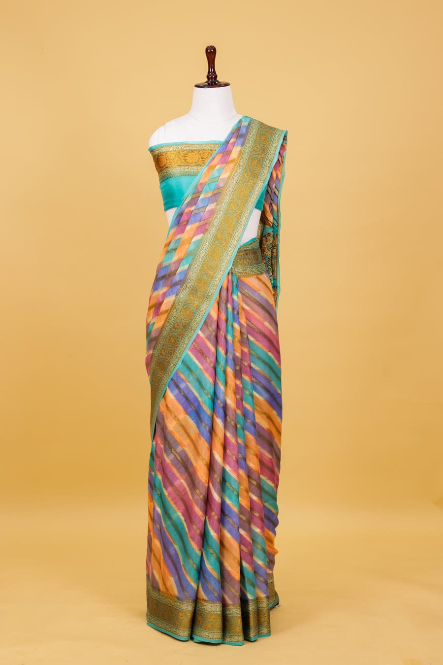 Pure khaddi chiffon saree