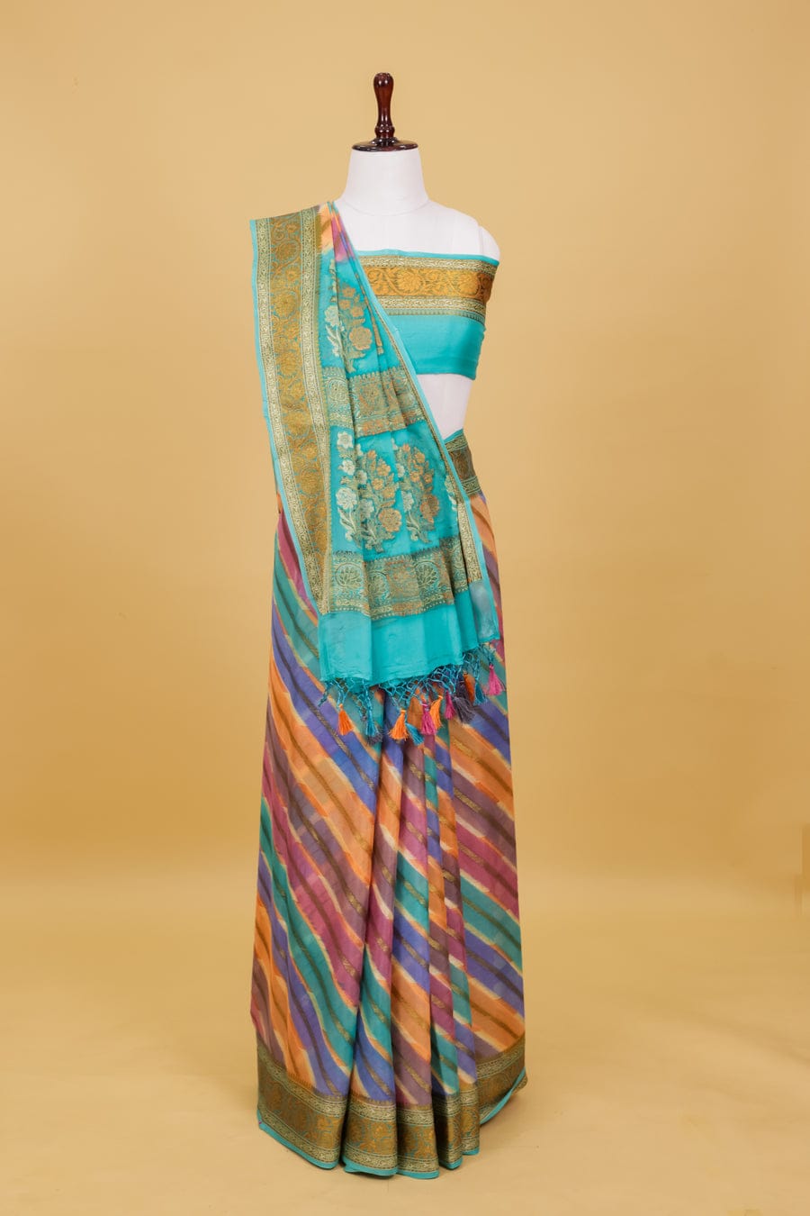 Pure khaddi chiffon saree