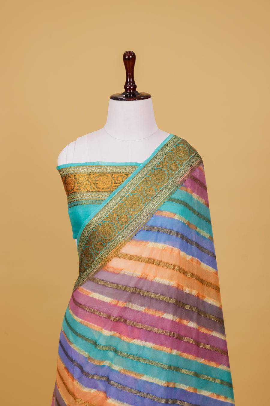Pure khaddi chiffon saree