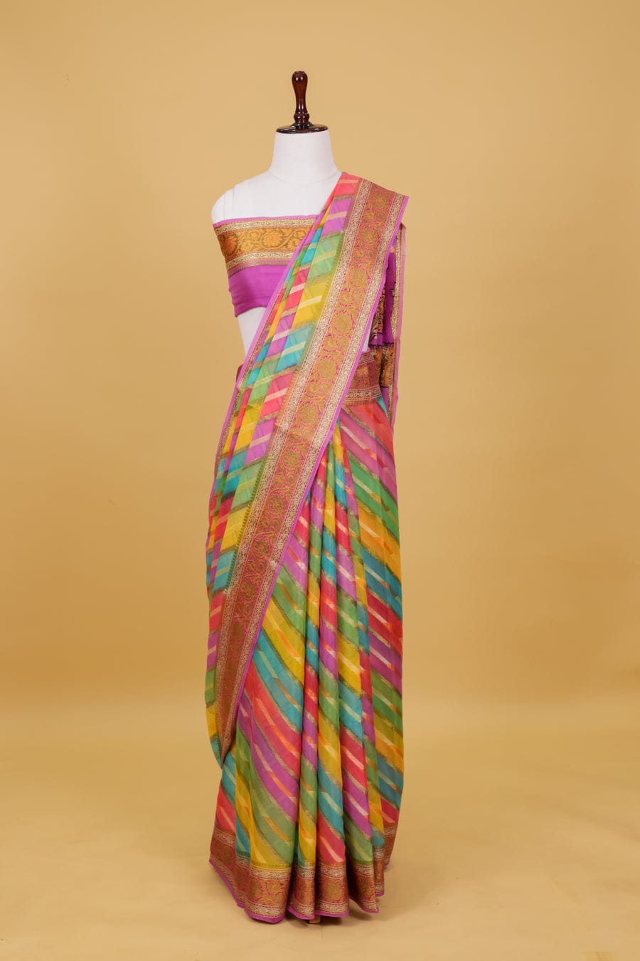 Pure khaddi chiffon saree
