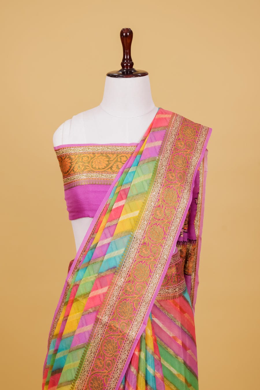 Pure khaddi chiffon saree