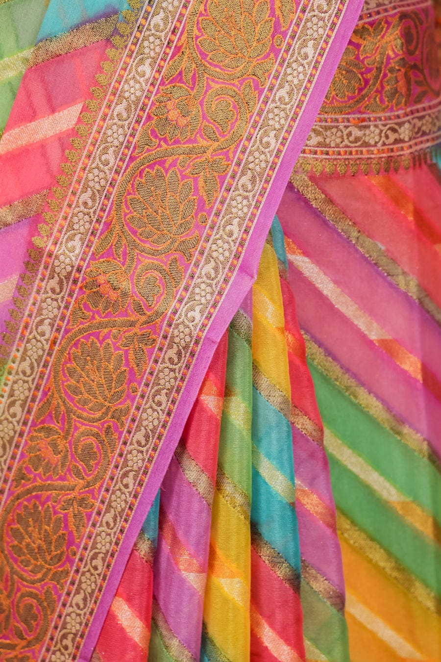 Pure khaddi chiffon saree