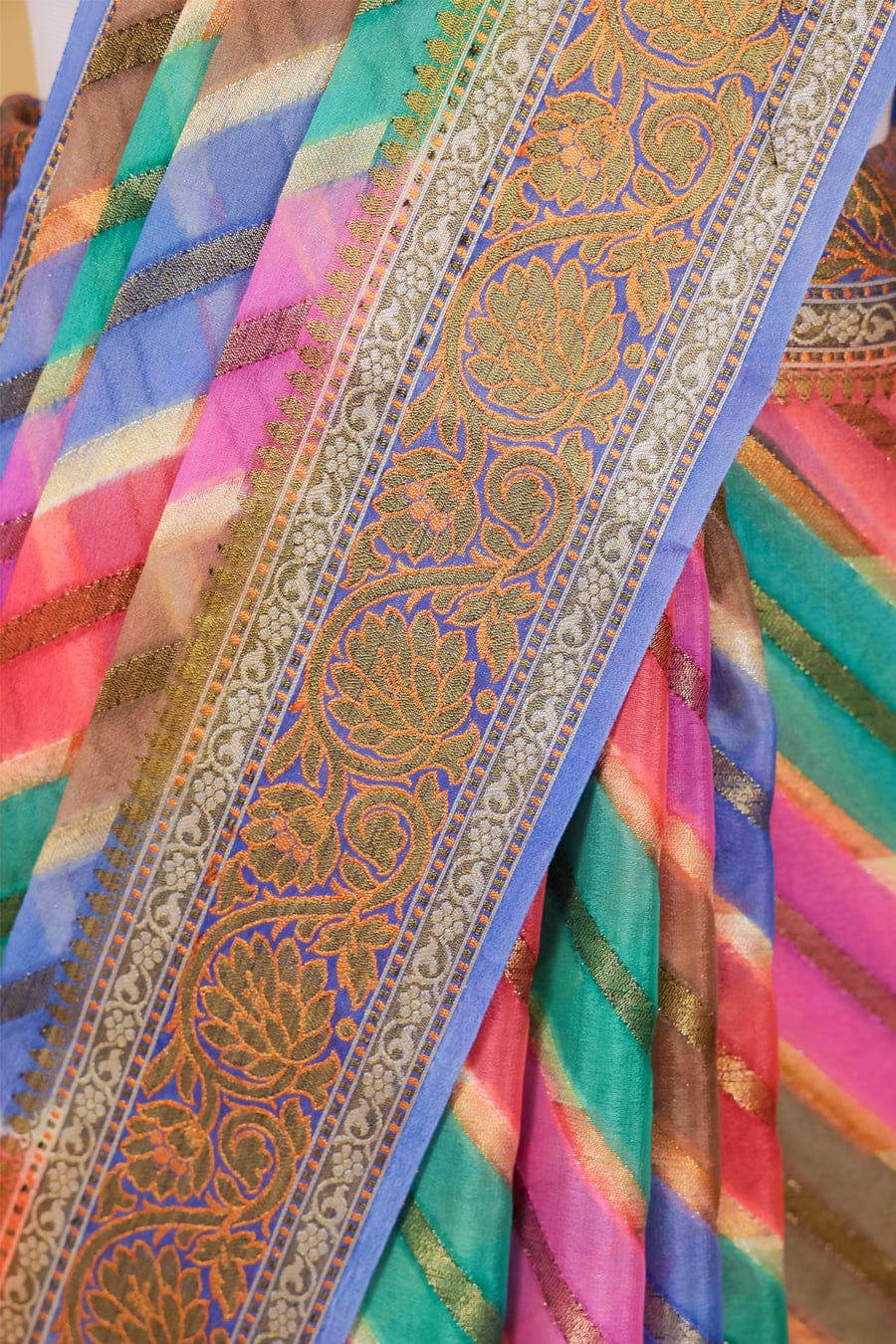 Pure khaddi chiffon saree