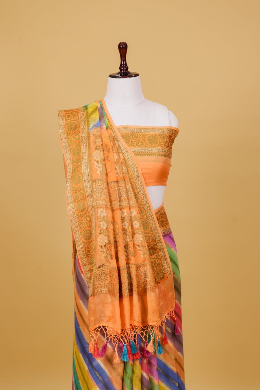Pure khaddi chiffon saree