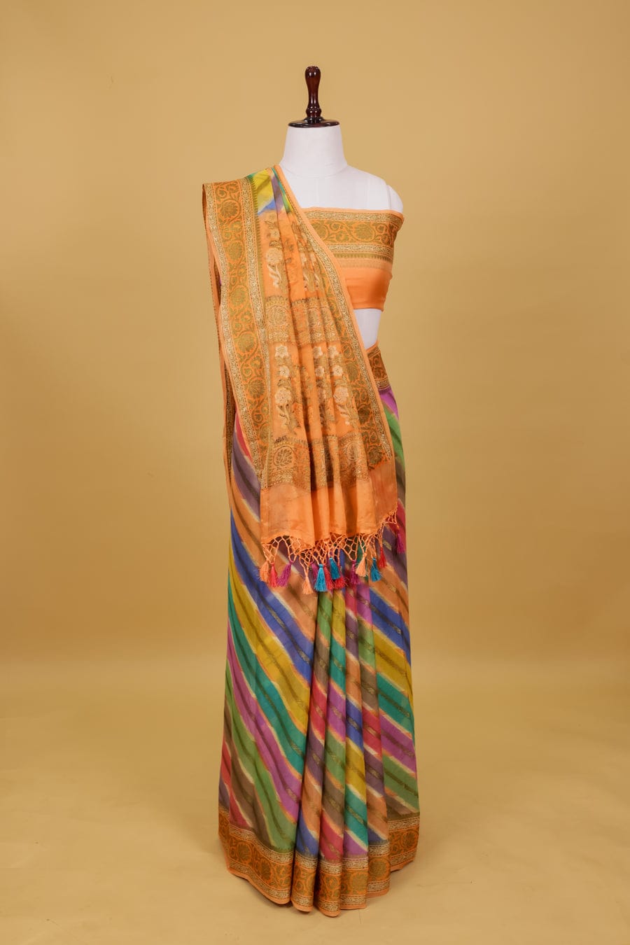 Pure khaddi chiffon saree