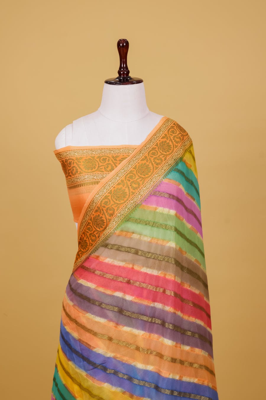 Pure khaddi chiffon saree