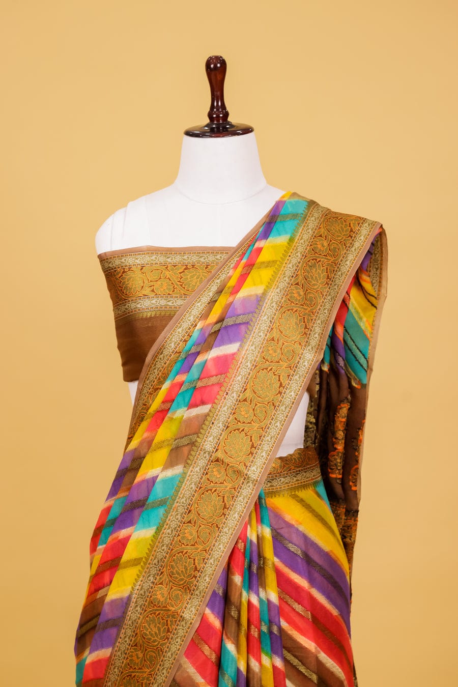 Pure khaddi chiffon saree