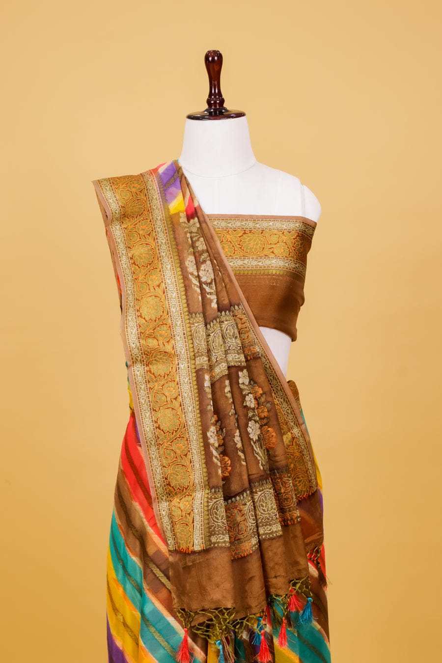 Pure khaddi chiffon saree