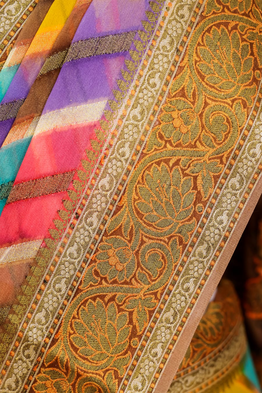 Pure khaddi chiffon saree