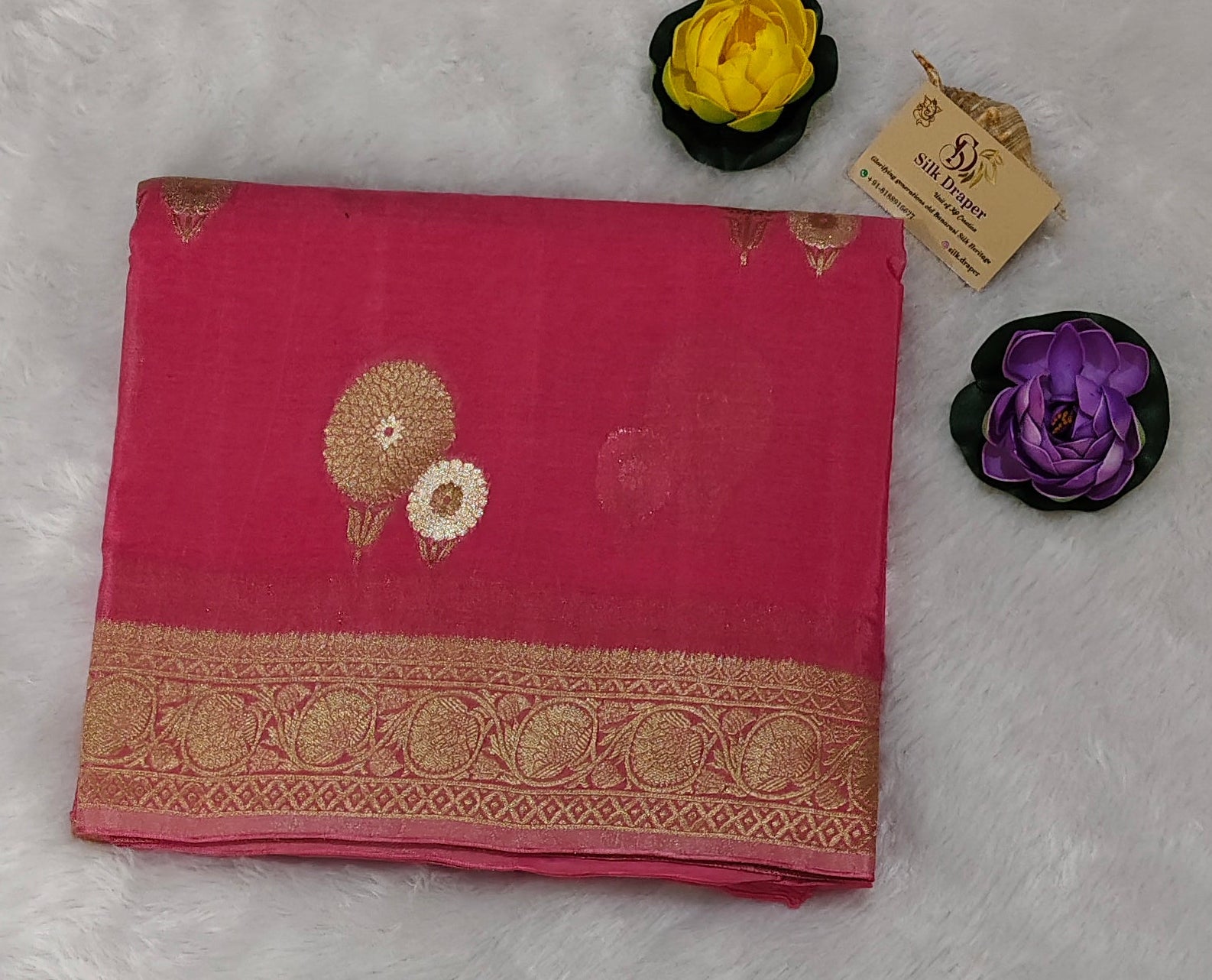 Banarasi crepe chiffon saree