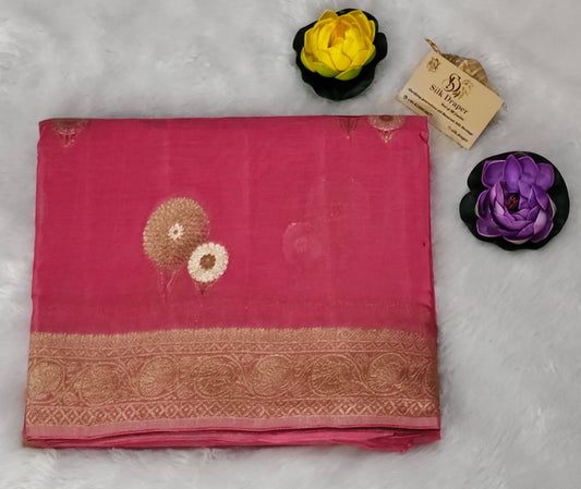 Banarasi crepe chiffon saree