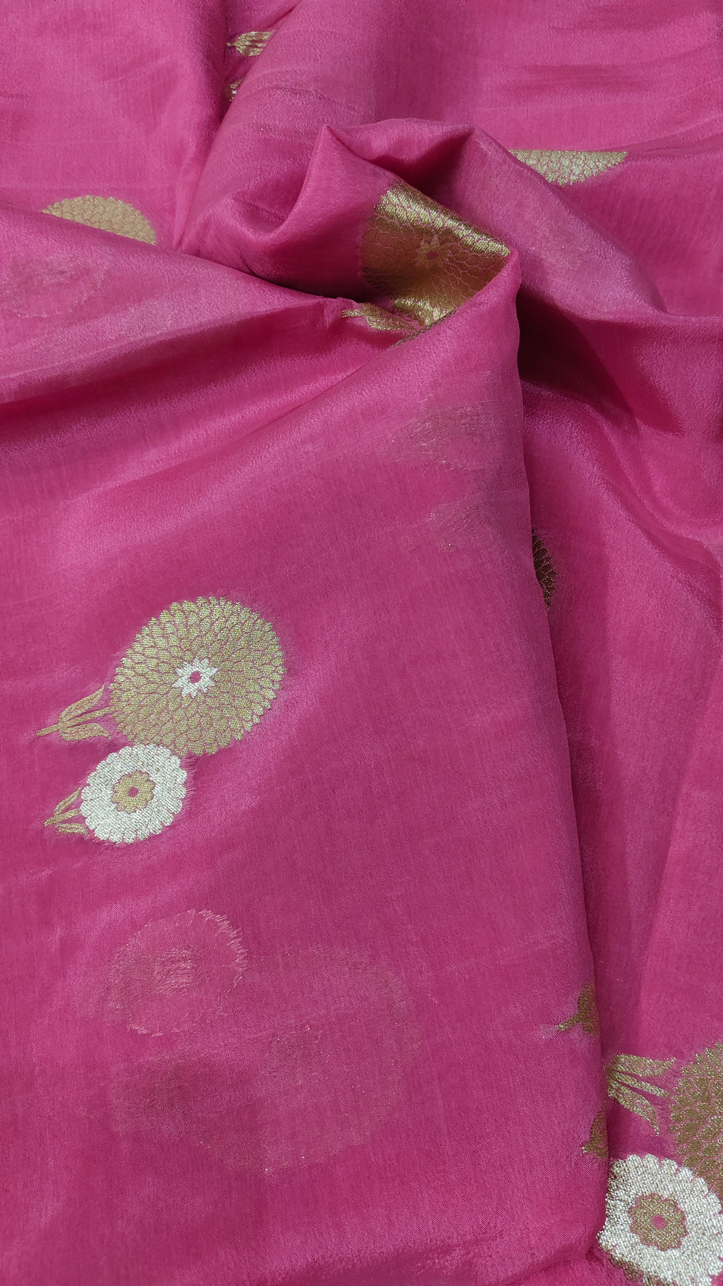 Banarasi crepe chiffon saree