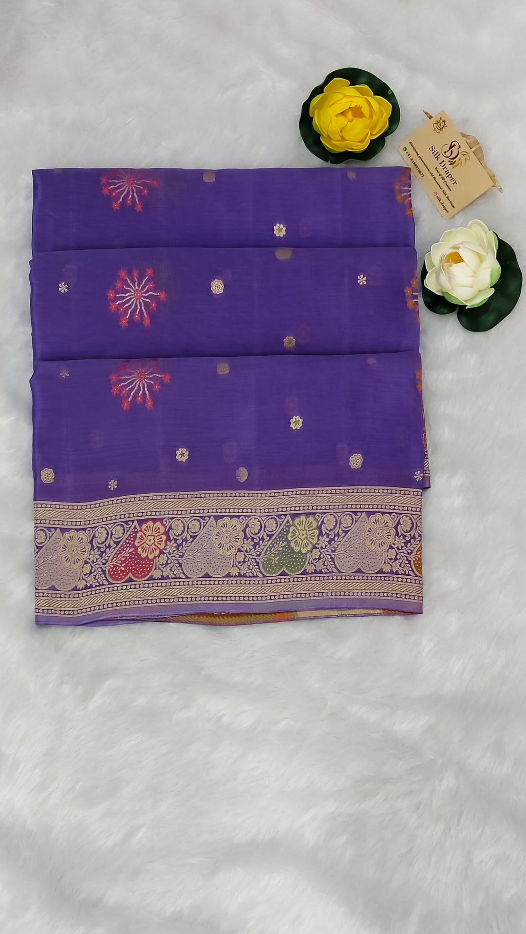Banarasi crepe chiffon saree
