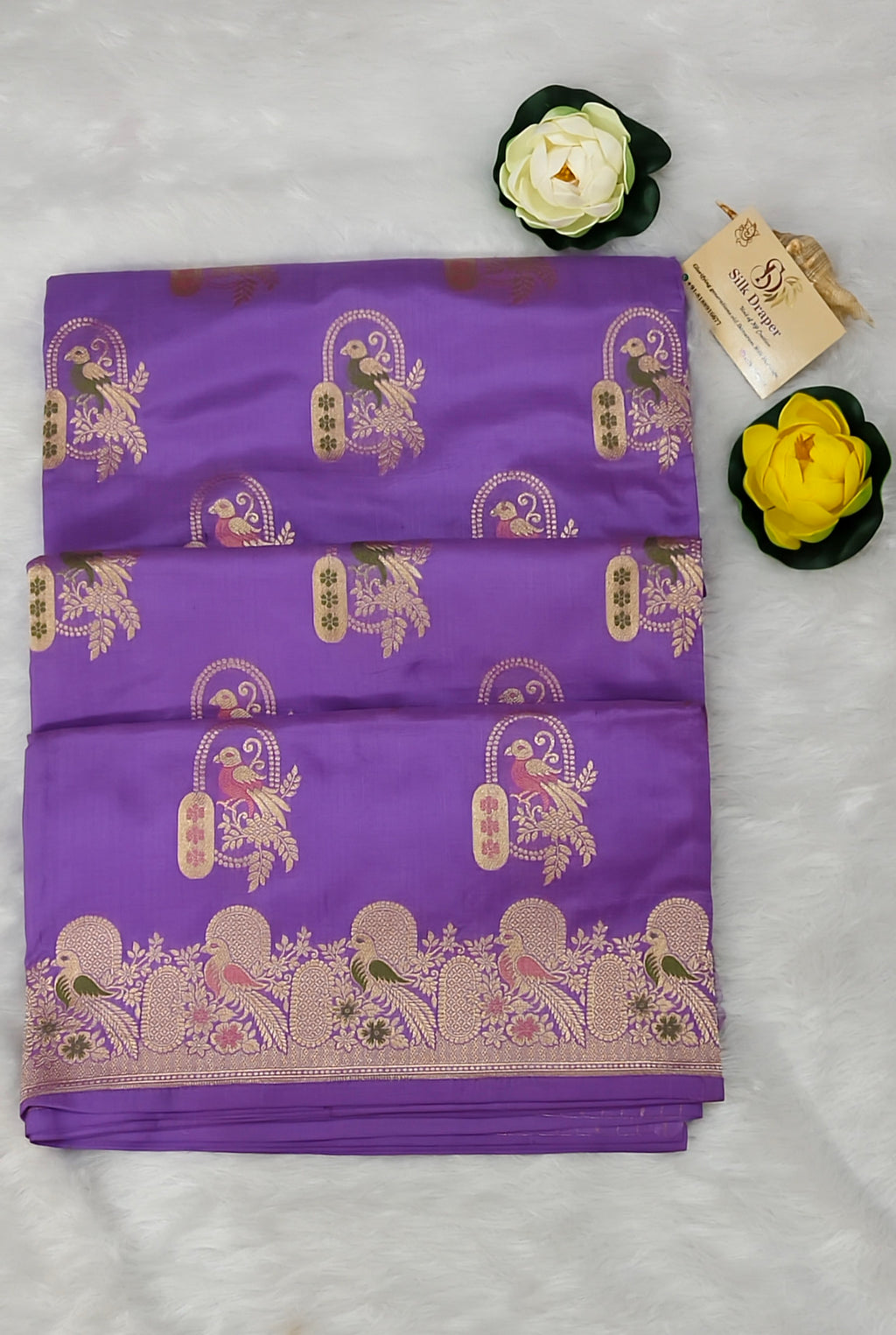 Pure Banarasi handloom katan silk saree