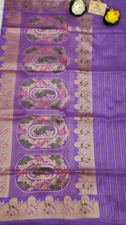 Pure Banarasi handloom katan silk saree