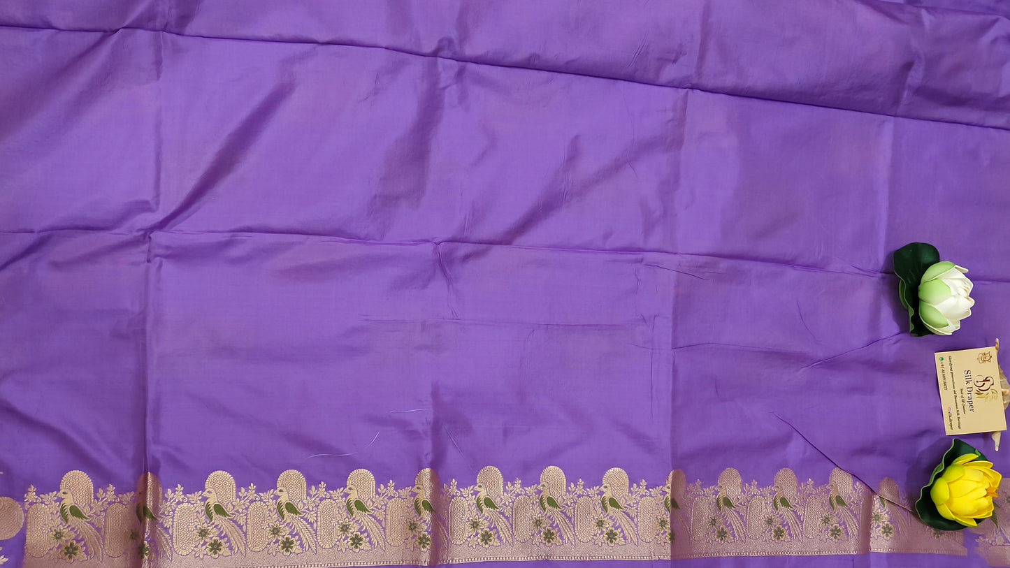 Pure Banarasi handloom katan silk saree