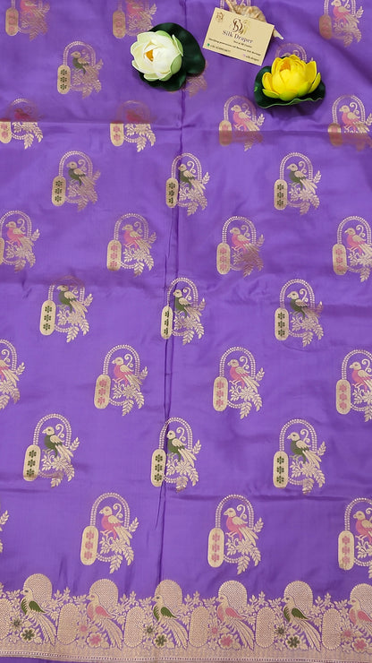 Pure Banarasi handloom katan silk saree