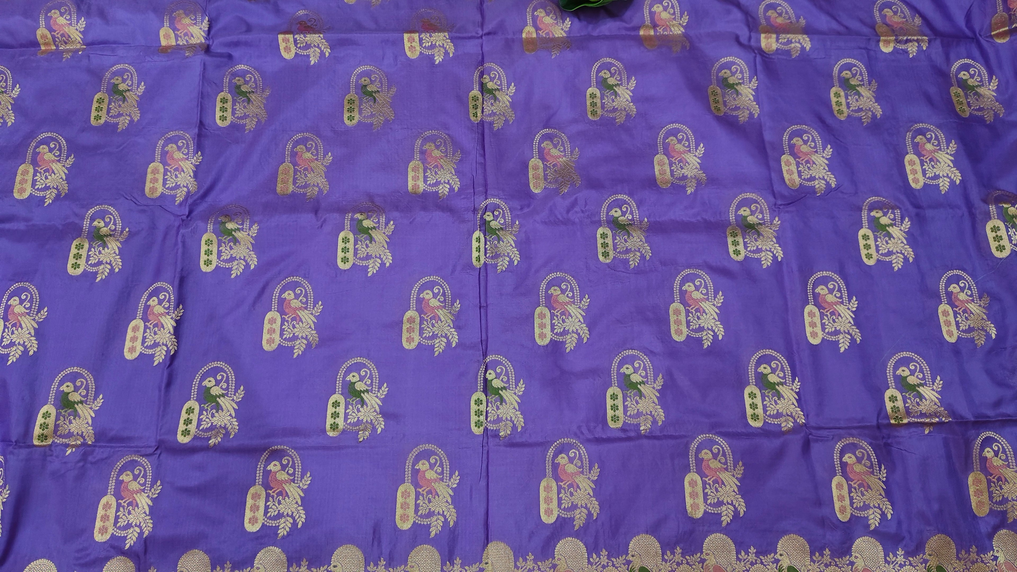 Pure Banarasi handloom katan silk saree