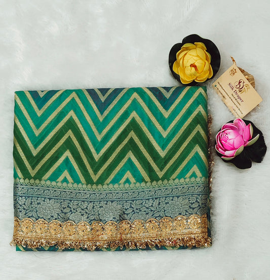 Pure Banarasi Khaddi chiffon saree