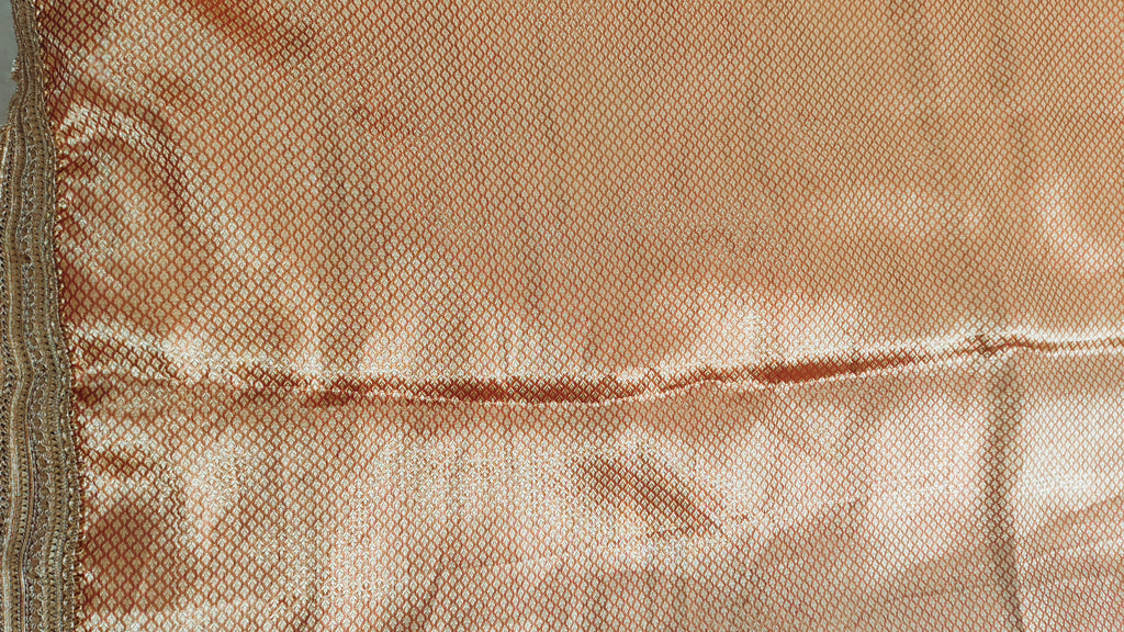 Pure tissue silk saree with hand embroidery - Royal Red
