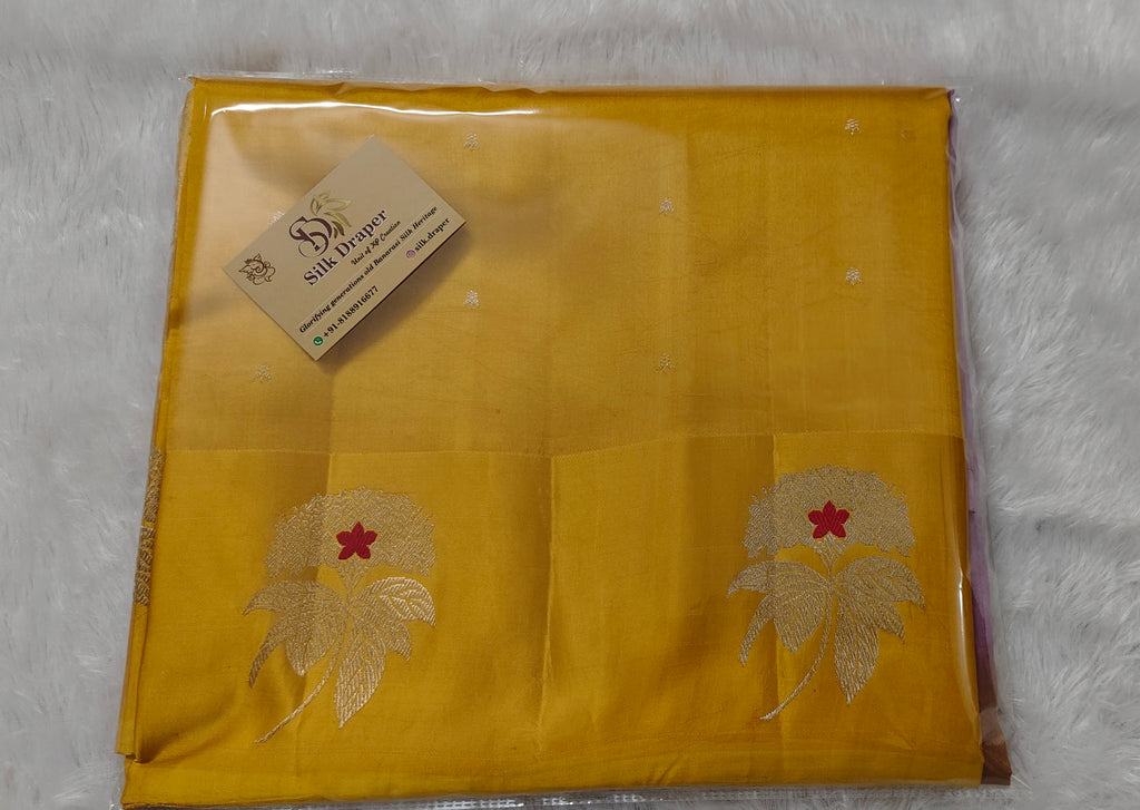 Pure Raw mango Silk saree