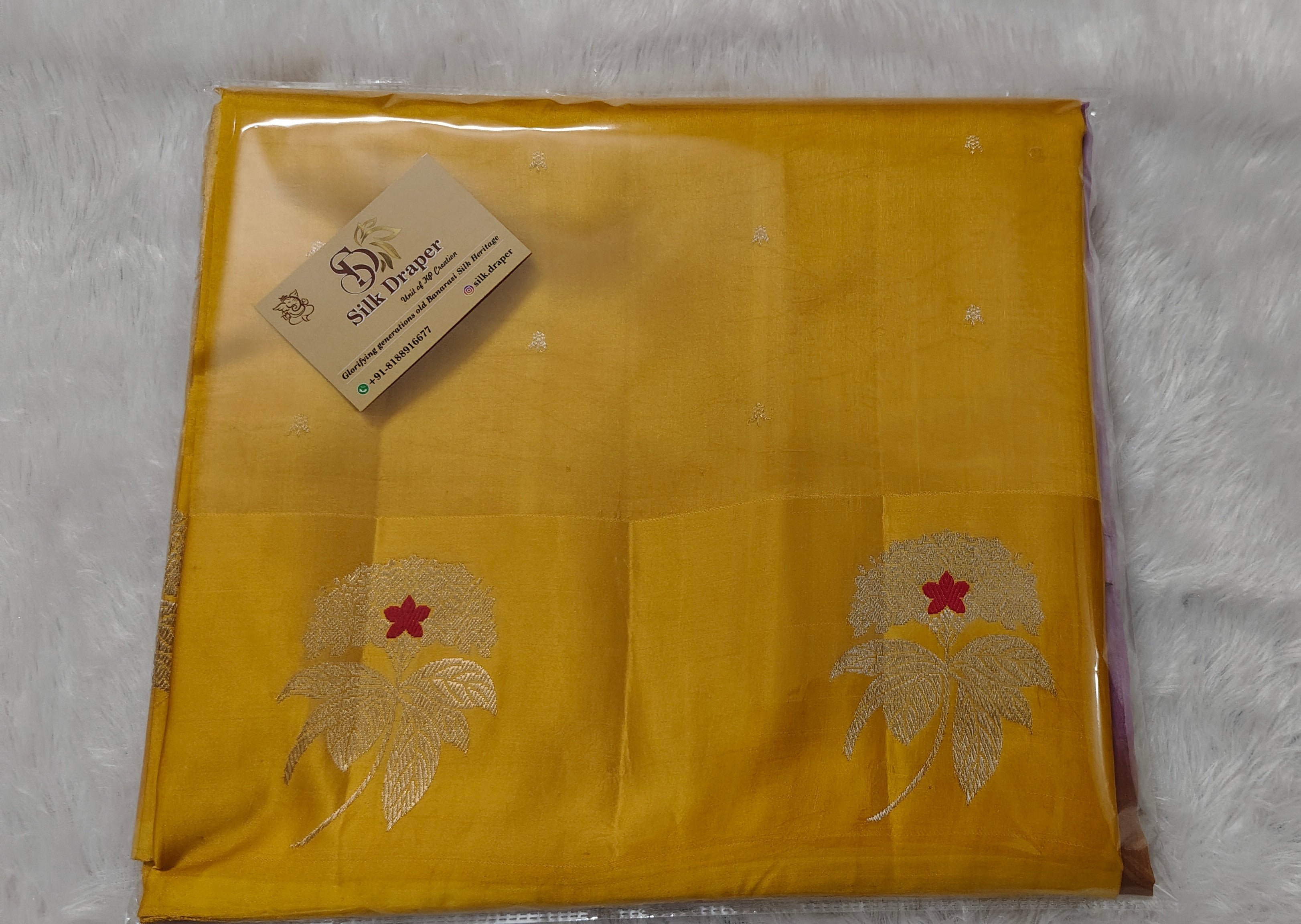 Pure Raw mango Silk saree